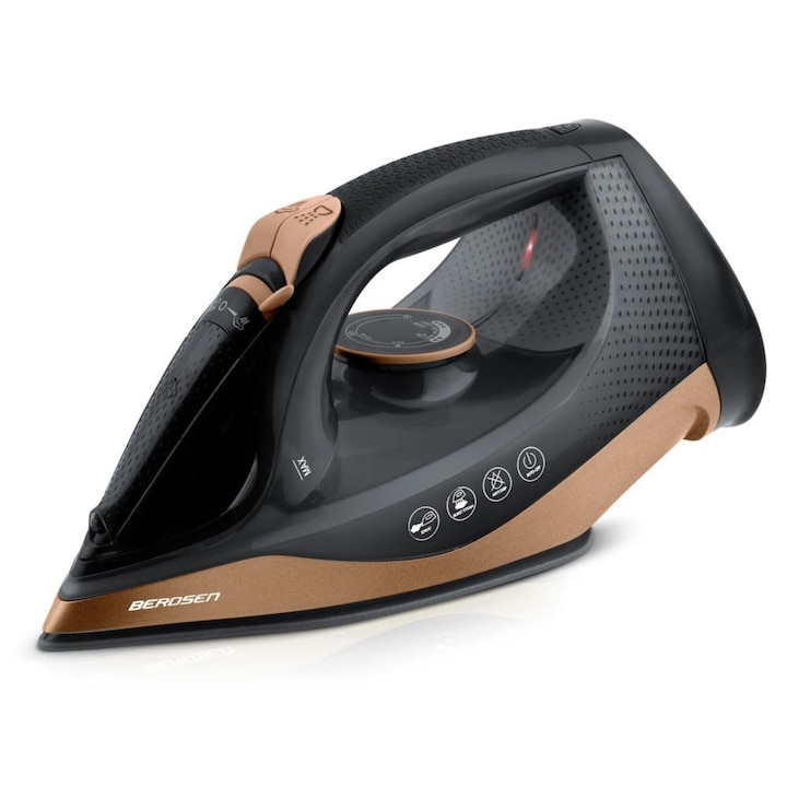 Fier de calcat cu abur fara fir, talpa ceramica, oprire automata, autocuratare, protectie la supraincalzire, rezervor de apa de 320 ml, abur vertical, reglare a temperaturii, suport de incarcare, 2600 W