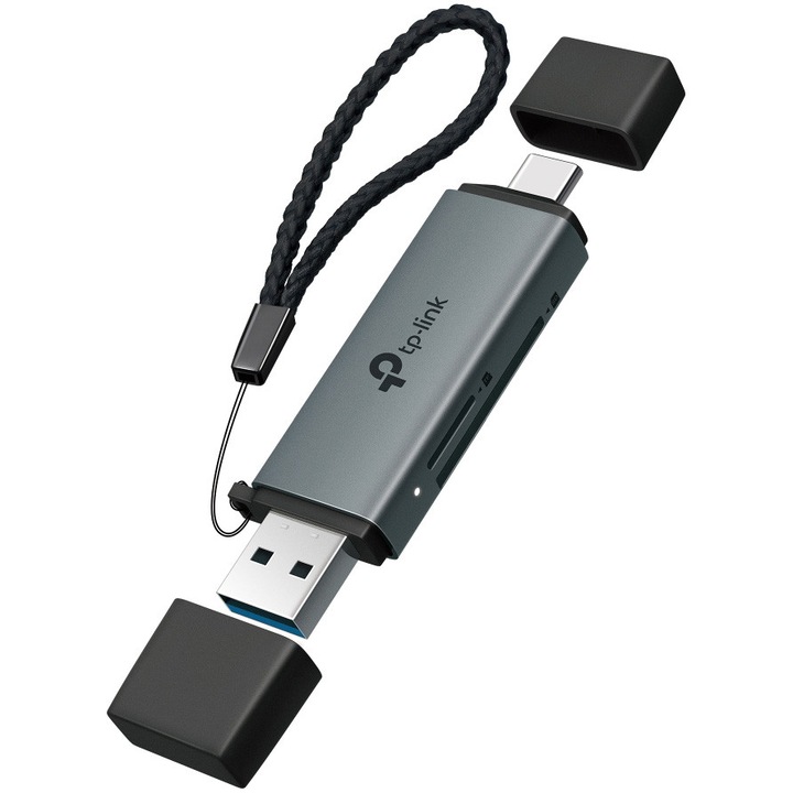 Адаптер TP-Link UA430D HUB USB и USB-C, Към SD и microSD 3.0 четец на карти