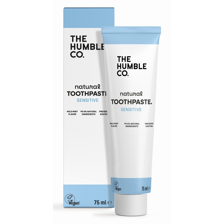 Натурална Паста за Чувствителни зъби The Humble Co. 75ml, Мента