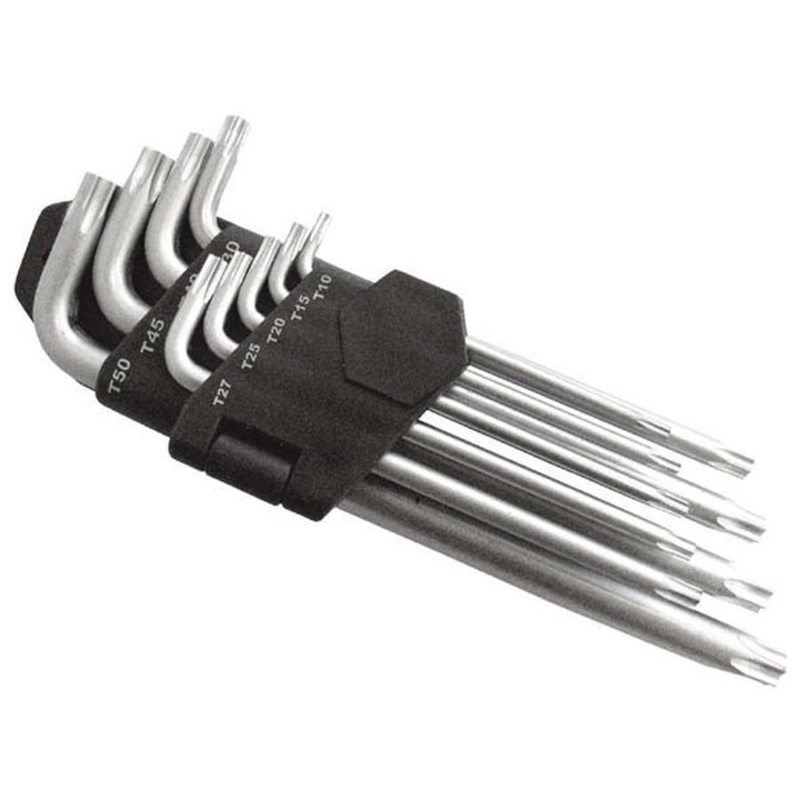 Extol torx kulcs készlet 9 db lyukas