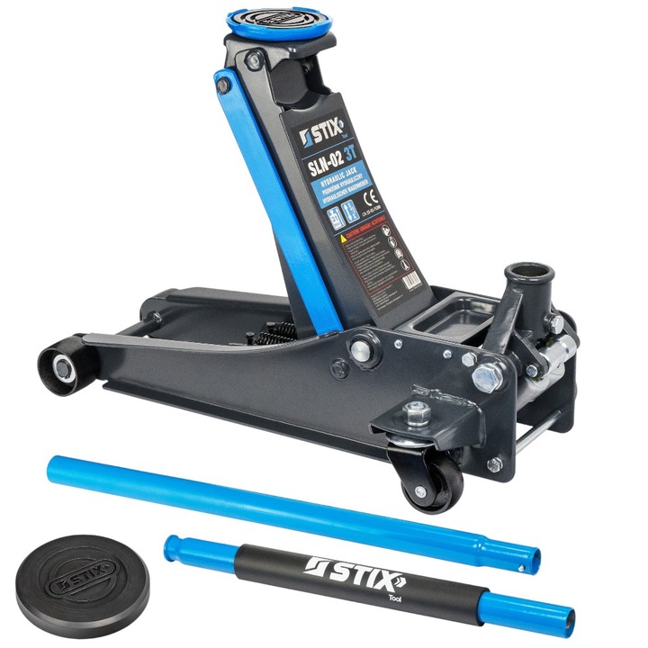 Cric hidraulic Stix 3T, 85-430 mm, pentru autoturisme joase, greutate 23, 5 kg