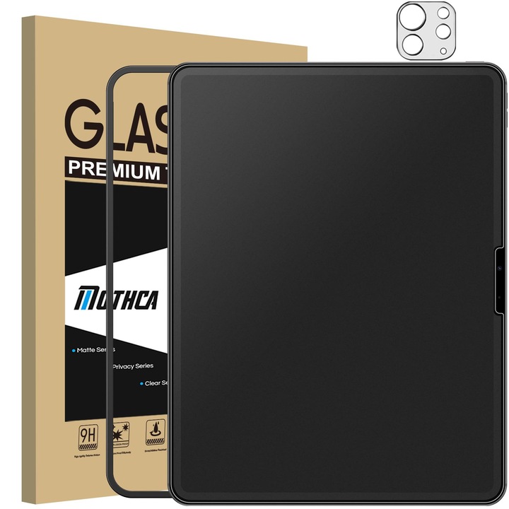 Matt edzett üveg képernyővédő fólia, 1+1 szett, iPad Pro 11 inch kompatibilis, ujjlenyomatmentes