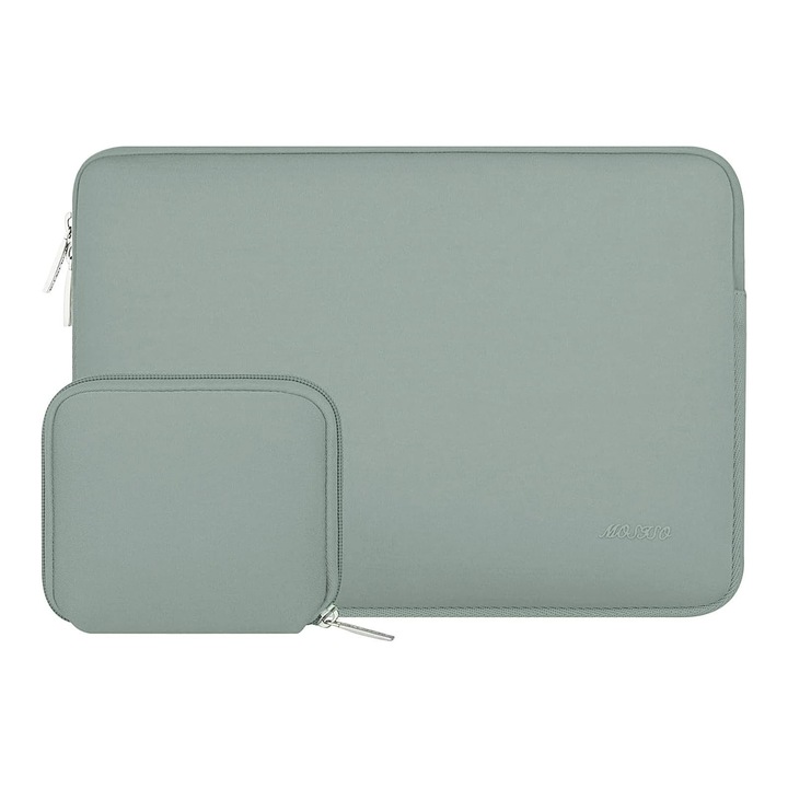 Geanta Laptop Mosiso Pentru 16 Inch, 15-15.6 Inch, Compatibila Cu Macbook Pro 16 Inch, Hp, Acer, Dell, Lenovo, Asus Notebook, Geanta Laptop Din Neopren Cu Husa Mica, Verde Antic