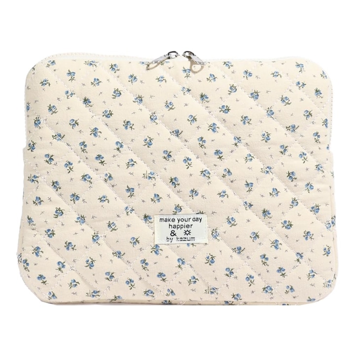 Husa Laptop Gsenhui Puffy, Model Floral, Pentru Laptop De 11-15 Inch, Compatibila Cu Macbook Air/Pro De 13, 3-13, 6 Inch, Husa Pentru Notebook, Husa Estetica Pentru Ipad, Pentru Macbook Pro