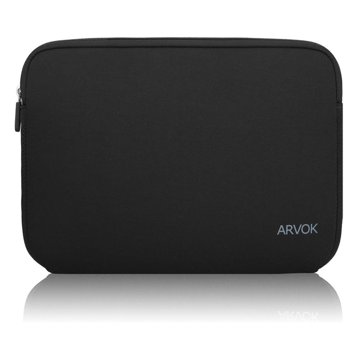Geanta De Laptop Arvok 17, 3 Inch, Husa De Protectie Impermeabila Din Neopren, Husa Pentru Laptop, Husa Pentru Notebook, Geanta Pentru Acer, Asus, Dell, Lenovo, Hp, Neagra