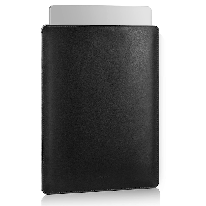 Husa Moko Compatibila Cu Macbook Pro 14" M2 Max 2023/2021, Geanta Subtire Si Eleganta Din Piele Pu Pentru Laptop, Husa De Transport Fliz Sleeve Pentru Macbook Pro 14'', Neagra