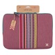 Geanta Pentru Laptop Vamvam By Wondee, Pana La 35, 6 Cm, 14 Inch - 13 Inch, Culoarea Ciresei, Cu Dungi Decorative, Culori, Captusita Si Intarita Cu Fermoar