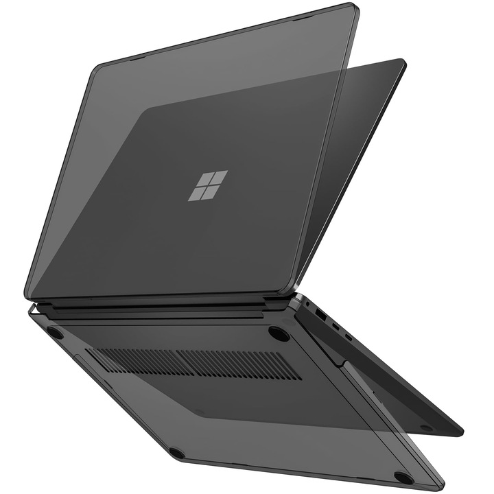 Husa Procase Pentru Microsoft Surface Laptop 7 De 13, 8 Inci, Carcasa Rigida, Ultra-Subtire, Carcasa De Protectie Rigida, Carcasa Cu Inchidere Rapida Pentru Surface Laptop 7 Generatia 2024 - Negru