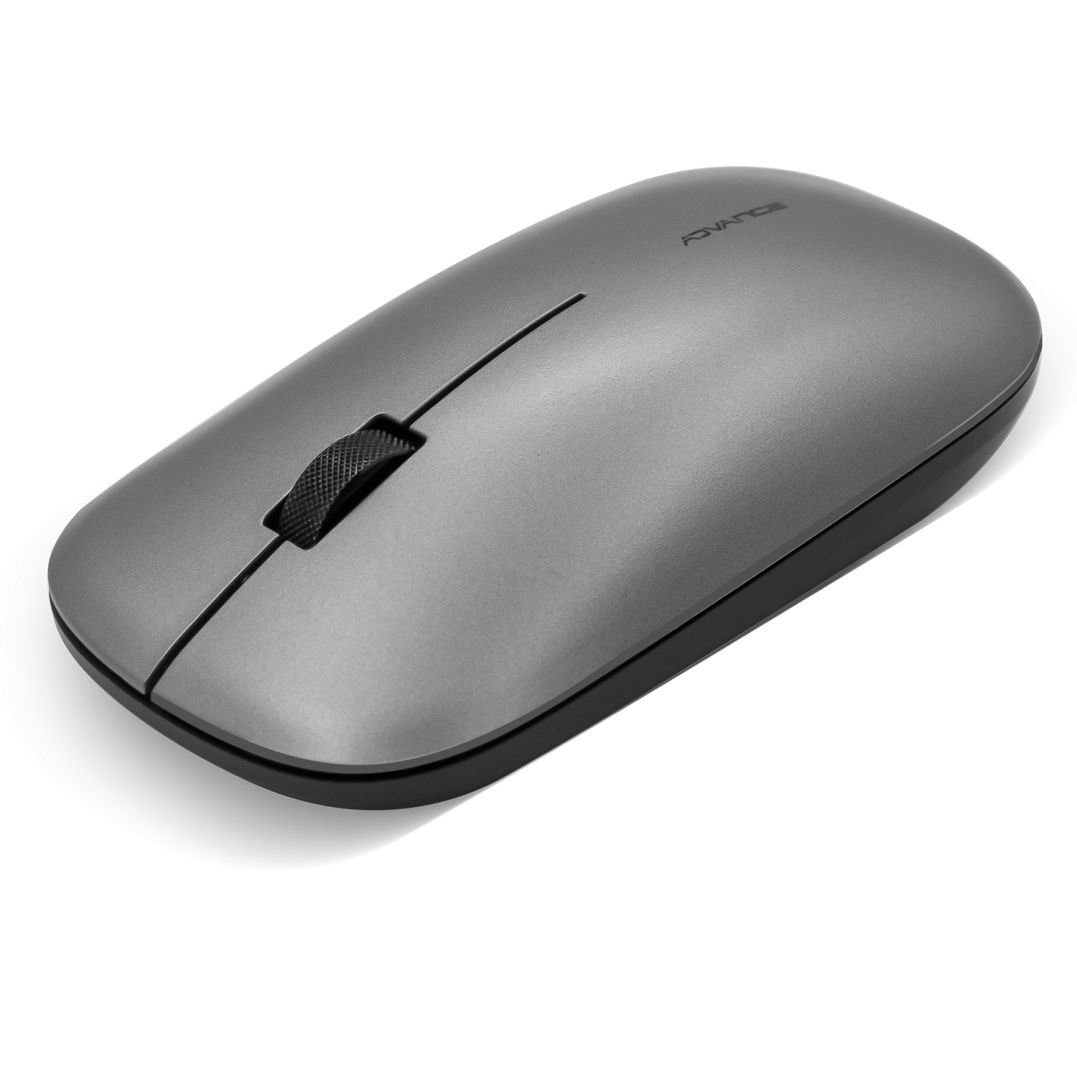 Mouse wireless Advance Slimfit, 1600DPI, 2,4GHz, argintiu - eMAG.ro