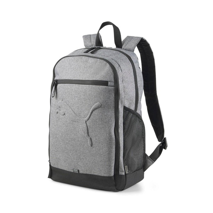 Puma Buzz Unisex hátizsák, közép szürke melírozott