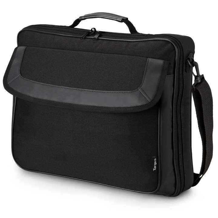 Geanta De Laptop Targus Business Travel - Geanta De Laptop Antifurt Usoara, Impermeabila, De 15, 6 Inch, Pentru Notebook, Birou/Serviciu/Scoala, Pentru Barbati Si Femei (Tar300) - Negru