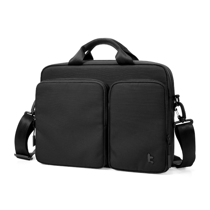 Geanta Pentru Laptop Tomtoc, Potrivita Pentru Laptopuri De Pana La 15, 6 Inch, 16 Inch, Impermeabila, Pentru Macbook Pro Air M4, Servieta Pentru Barbati, Pentru Naveta Zilnica, Spatiu Pentru Documente Si Incarcator
