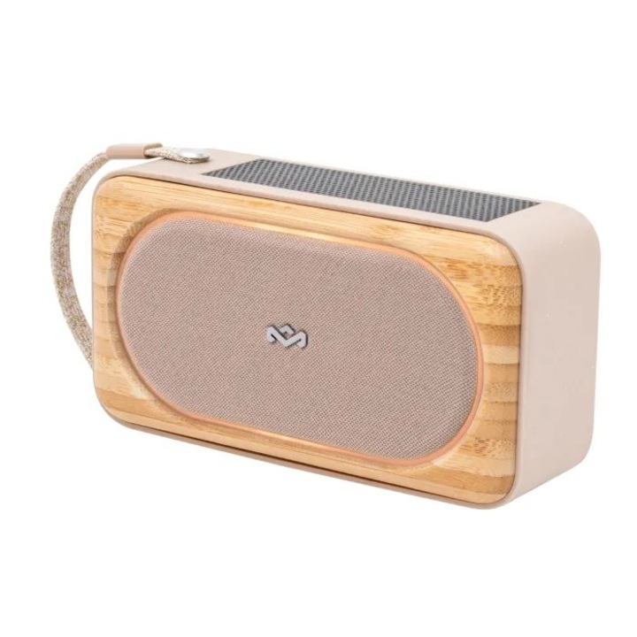 Boxa Bluetooth Marley Roots Solar, crem, lemn, 2.0