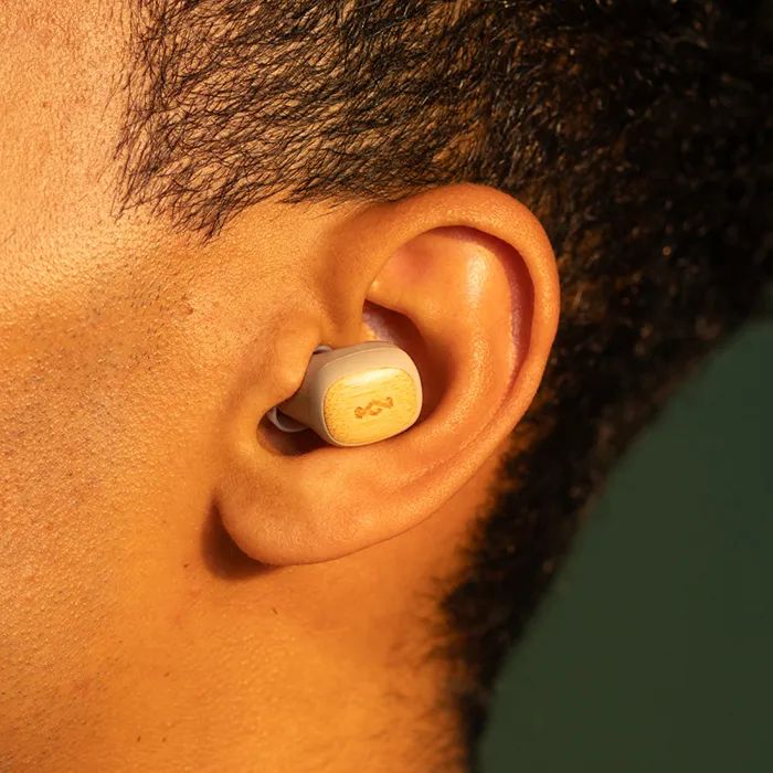 Casti Bluetooth Marley Smile Jamaica Mini TWS, Cream, 10m, 2.0