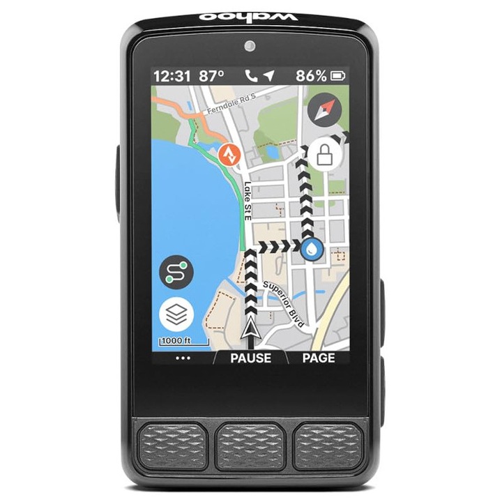 Wahoo Fitness Elemnt Roam 3 GPS kerékpáros komputer, fekete