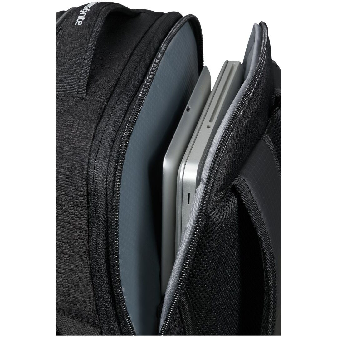 Rucsac laptop Samsonite Roadseeker L Exp, 17,3", negru, 470x330x260mm