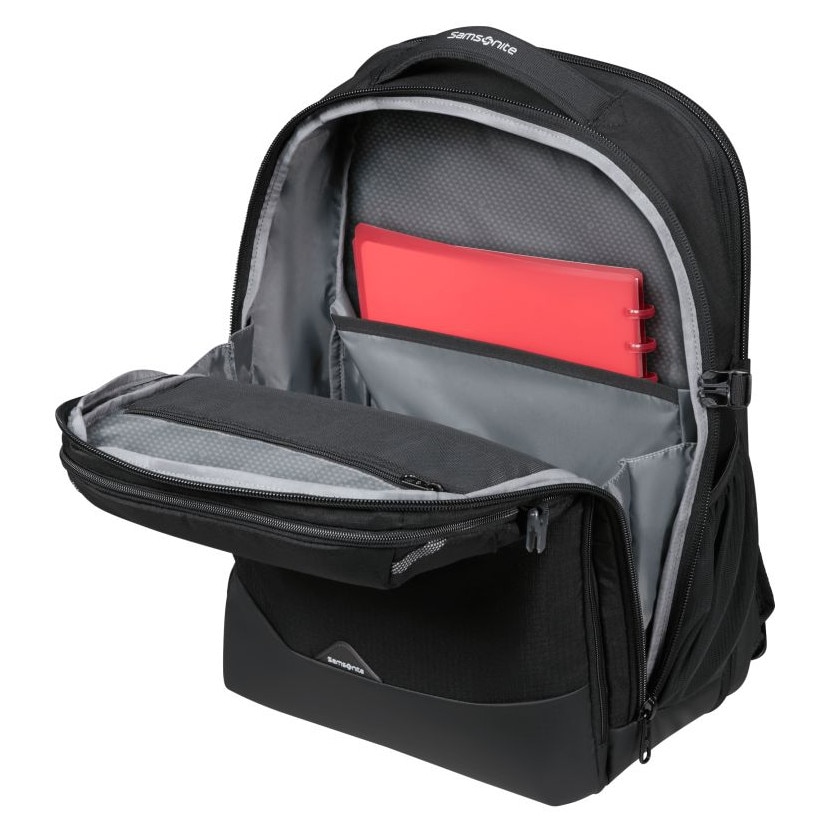 Rucsac laptop Samsonite Roadseeker L Exp, 17,3", negru, 470x330x260mm