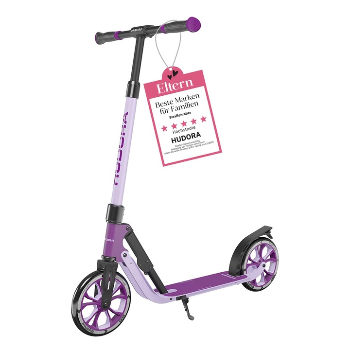 Hudora Bigwheel® 205 Advanced Roller - Kényelmes alumínium roller akár 100 kg súlyig - Állítható magasságú és összecsukható roller - Roller gyerekeknek/tinédzsereknek és felnőtteknek