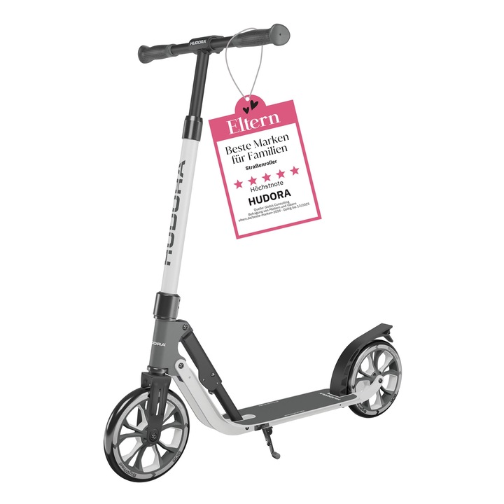 Hudora Bigwheel® 205 Advanced Roller - Kényelmes alumínium roller akár 100 kg súlyig - Állítható magasságú és összecsukható roller - Roller gyerekeknek/tinédzsereknek és felnőtteknek