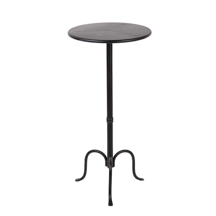 Масута метален черен Ø 38x78 см