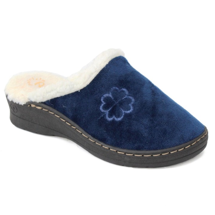 Patrizia Patrizia női kék szobapapucs meleg bundabéléssel 10234-BLUE 07710