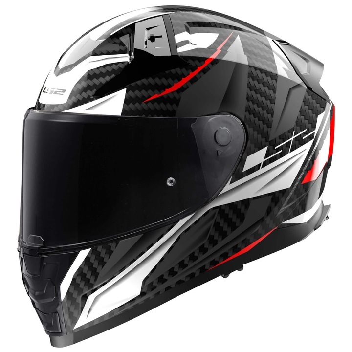 Каска за мотоциклет LS2 FF811 Vector II Carbon, многоцветна, размер M, тегло 1300гр