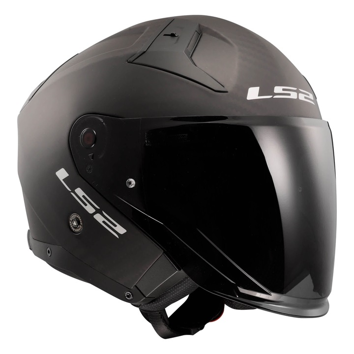 Каска за мотоциклет LS2 OF603 INFINITY II CARBON, карбон, XS, тегло 1300g, система за бързо сменяне на визьора