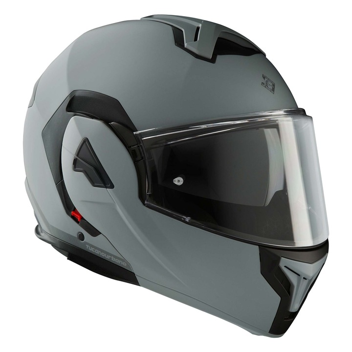 Casca moto modulara Tucano Urbano FASTFLIP, gri mat, XS, certificata P/J ECE 22.06, vizor transparent, sistem de ventilatie Clima