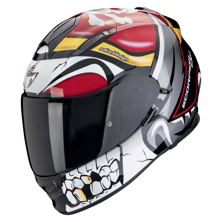Casca moto Scorpion EXO-491, multicolor, marime XS, design elegant, vizor retractabil