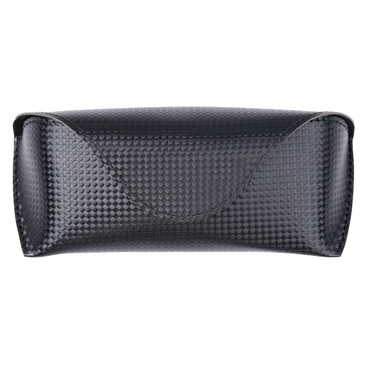Etui pentru ochelari Stylion ETSC-101, carbon negru, dimensiuni 17,8x6,6x4,3cm, inchidere magnetica