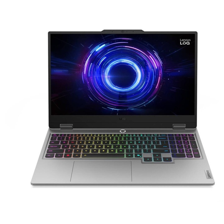 Laptop Lenovo LOQ 15IRX10 FHD 15.6 inch Intel Core i5-13450HX 24GB 1TB SSD RTX 5050 Windows 11 Home Luna Grey