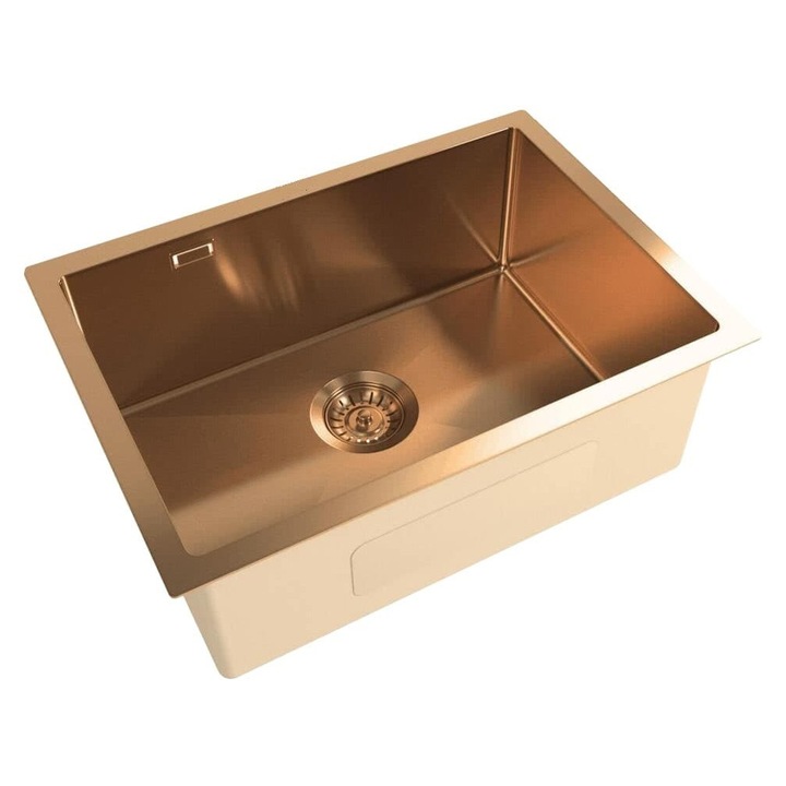 Chiuveta bucatarie, SAT, Aurum rose gold, 55x45cm, adancime 21cm