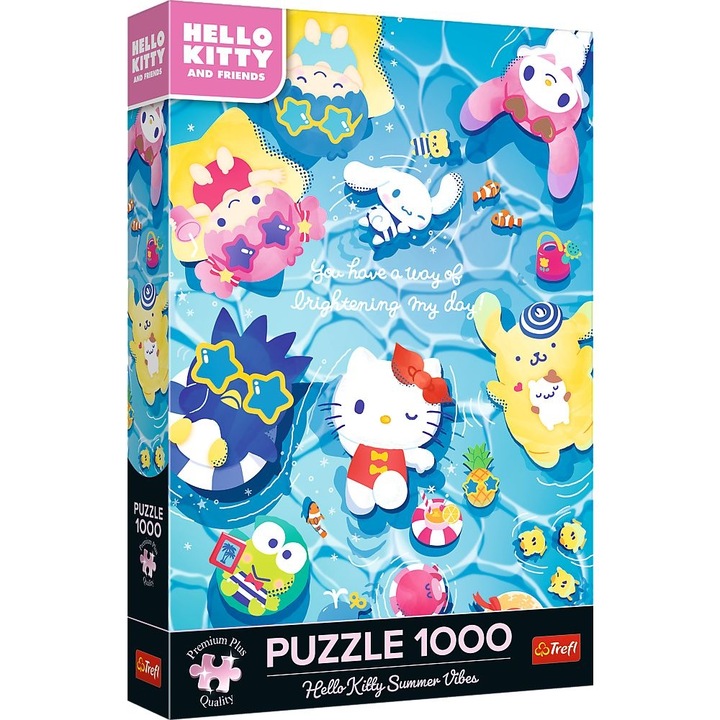 Пъзел Trefl 1000 Premium Plus Hello Kitty Лятна Релаксация
