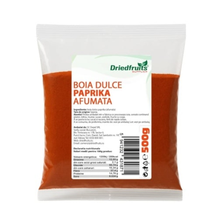 Boia dulce afumata (paprika) - 500 g