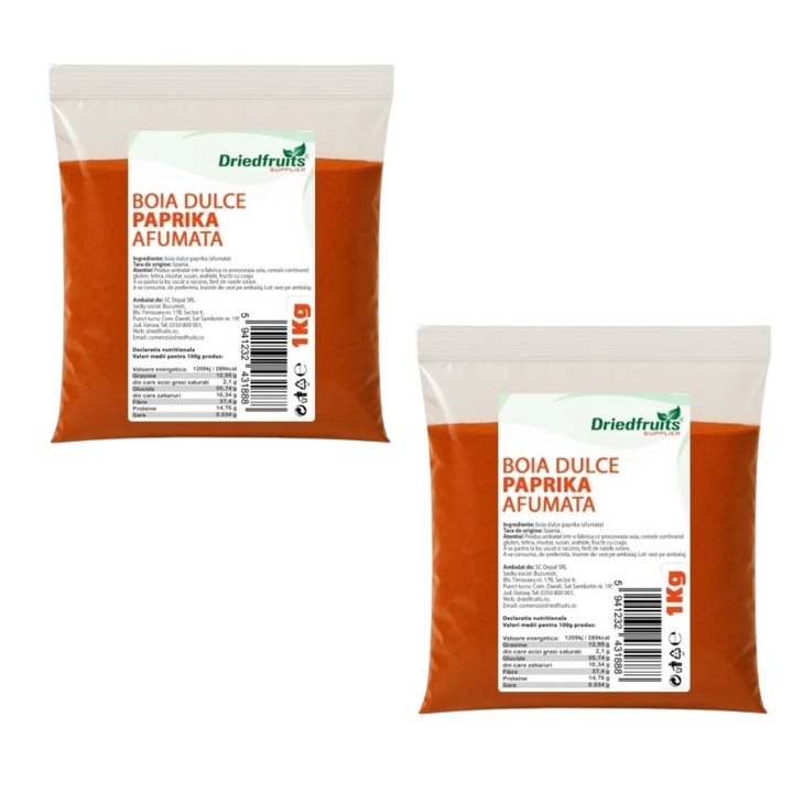Boia dulce paprika (afumata) (Pachet 2 x 1 kg)