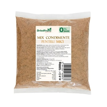 Mix condimente pentru mici Driedfruits - 500 g - eMAG.ro