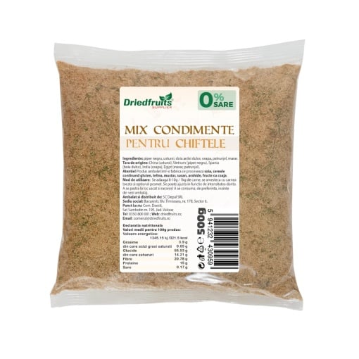 Mix condimente pentru chiftele Driedfruits - 500 g - eMAG.ro