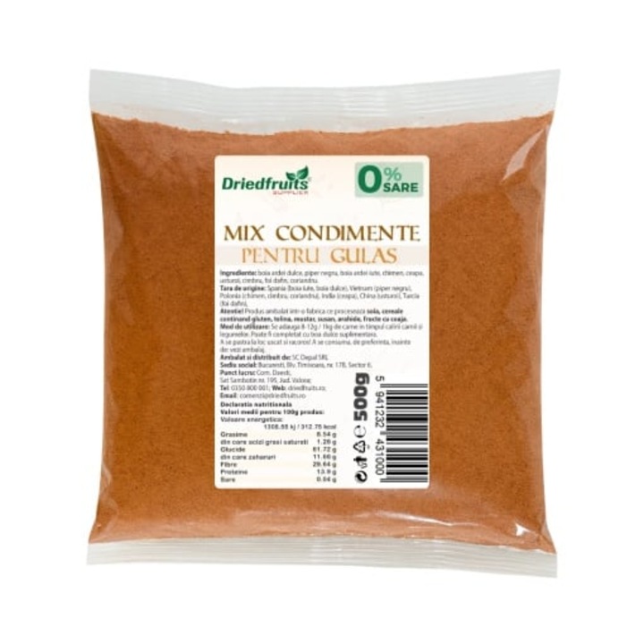 Mix condimente pentru gulas Driedfruits - 500 g