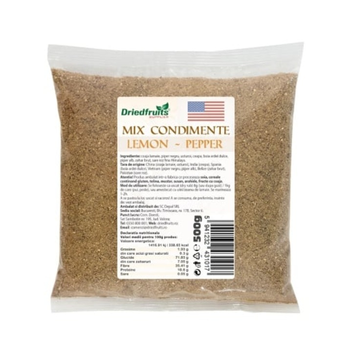 Mix lemon si pepper Driedfruits - 500 g