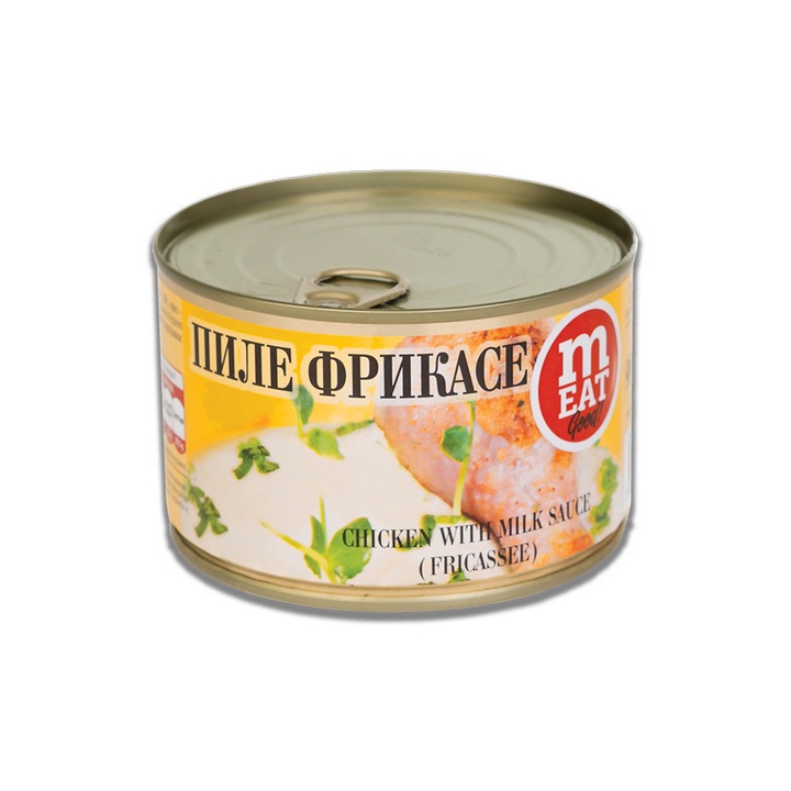 Pui Fricassee 410g – carne frageda de pui in sos alb cremos, Maraida