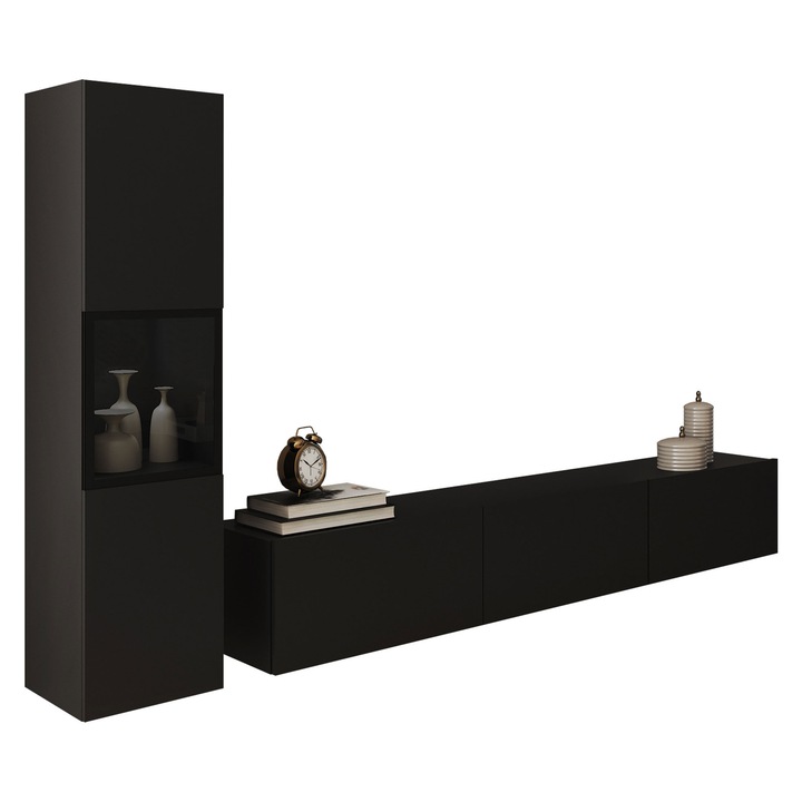 Set camera de zi Zinigo I, MIRJAN 24, negru grafit