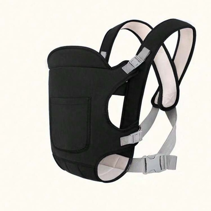 Marsupiu negru, ajustabil, 0-1an