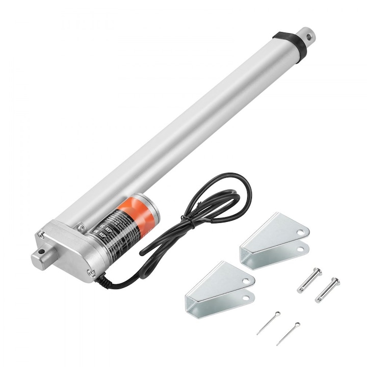 Actuator Liniar 12V, lungime 30.48 cm, viteza 1.397 cm/s, capacitate de incarcare 100 Kg, protectie IP54