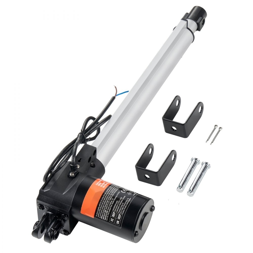 kiruakirua　0605 Actuator liniar 12V, model cu cursa 30, 48 cm, rezistenta 600 Kg