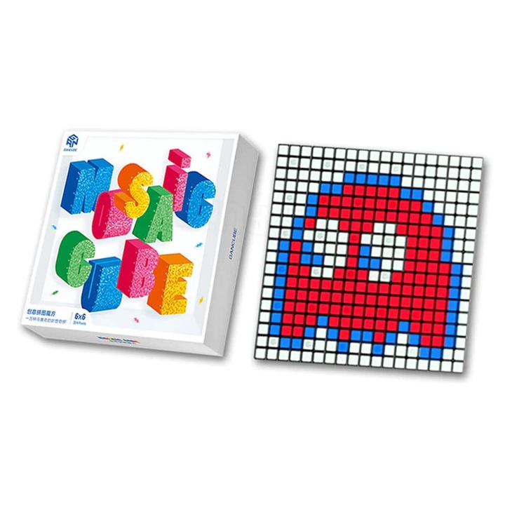 Cutie GAN Mosaic, set 36 cuburi Rubik 3x3x3, 16.8x16.8cm, pentru mozaicuri