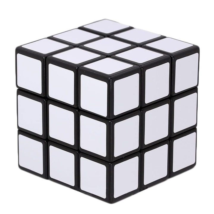 Cub de puzzle Z-Cube 2x2x2, joc de inteligență, fără culori, pentru vârsta de 8 ani