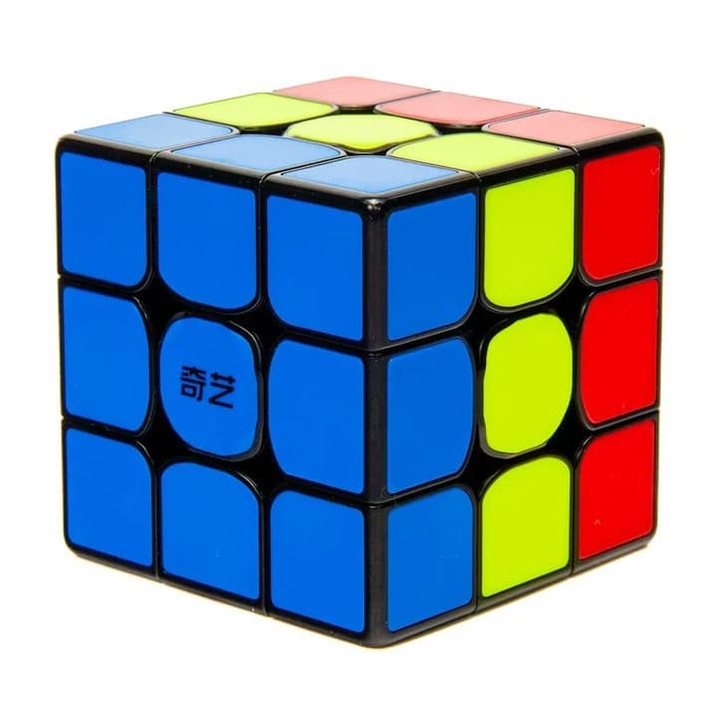 Cub Rubik 3x3x3 QY TOYS cu "tiles", culori România, 6 ani