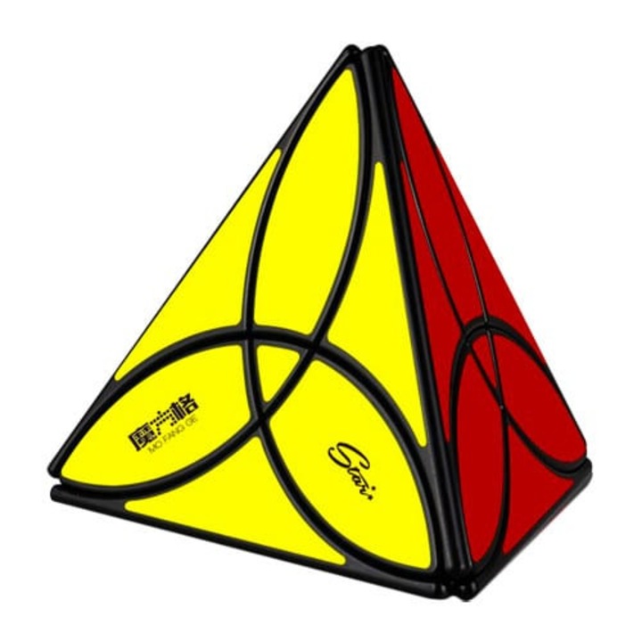 Интелигентна играчка QY Toys Clover Pyraminx, 7 години, цветен пъзел
