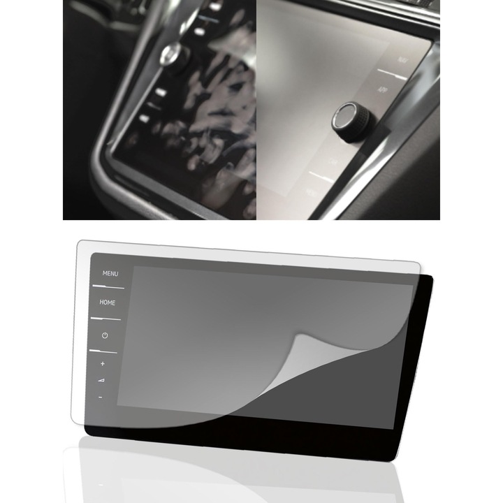 Folie De Protectie Pentru Ecran Disskin® Pentru Volkswagen Discover Media & Pro Display - Öngyógyító Hővel, Matt, Antibakteriális Bevonat, Ujjlenyomatmentes (Kompatibilis Vw Tiguan Discover Pro)
