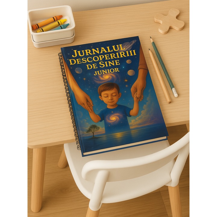 Jurnal baieti – Descoperirea de sine, emotii si recunostinta, Cadou educativ pentru dezvoltarea inteligentei emotionale JUNIOR